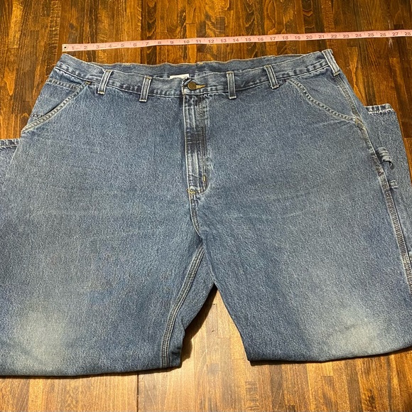 Carhartt Jeans Men's Size 46x30 Style B13-DPS Original Dungaree Fit Denim Blue - Picture 9 of 9